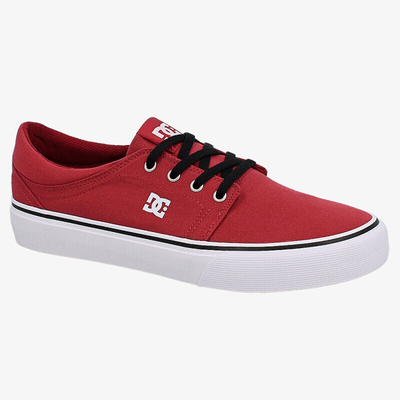 Buty sneakersy męskie DC TRASE TX ADYS300126DRK CZERWONY