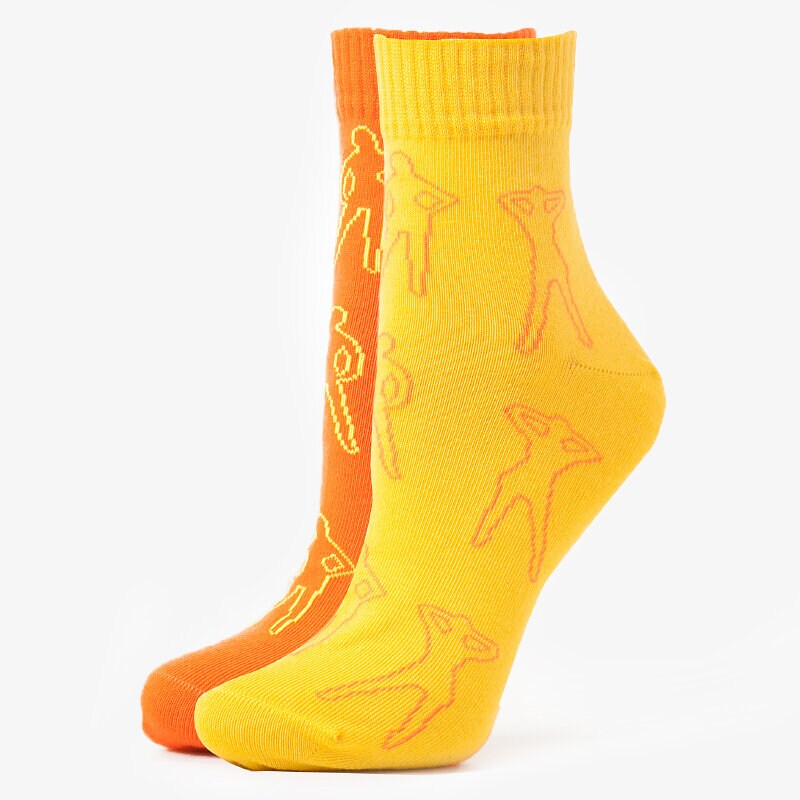 Skarpetki sportowe damskie SIZEER SKARPETY MORE 2PPK QUARTER GIRL SIZMO069UH18 MULTICOLOR