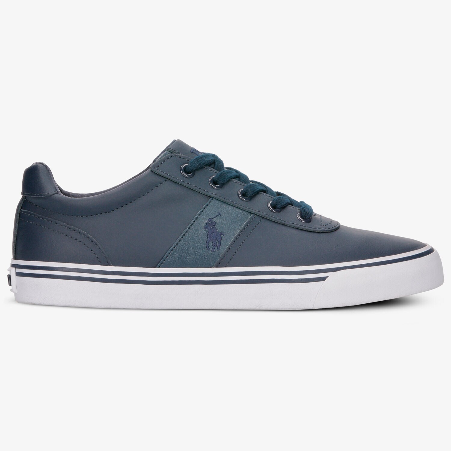 Buty sneakersy męskie POLO RL HANFORD NEWPORT NAVY LEATHER 816168180899 GRANATOWY