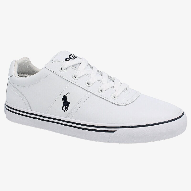 Buty sneakersy męskie POLO RL HANFORD WHITE LEATHER 816168180110 BIAŁY