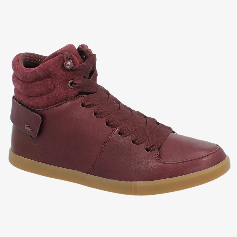 Damskie trampki, tenisówki LACOSTE CORLU 2 730SRW0006FD8 BORDOWY