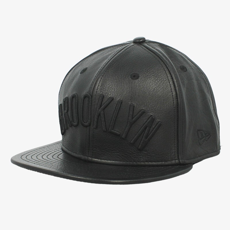 Czapka z daszkiem dla dzieci NEW ERA CZAPKA 5950 LEATHER TONE BRONET BLK 80195674 CZARNY