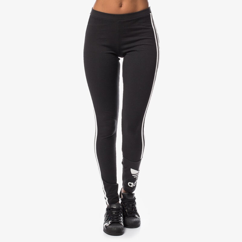 Spodnie sportowe damskie ADIDAS SPODNIE 3 STRIPES LEGG AB2067 CZARNY
