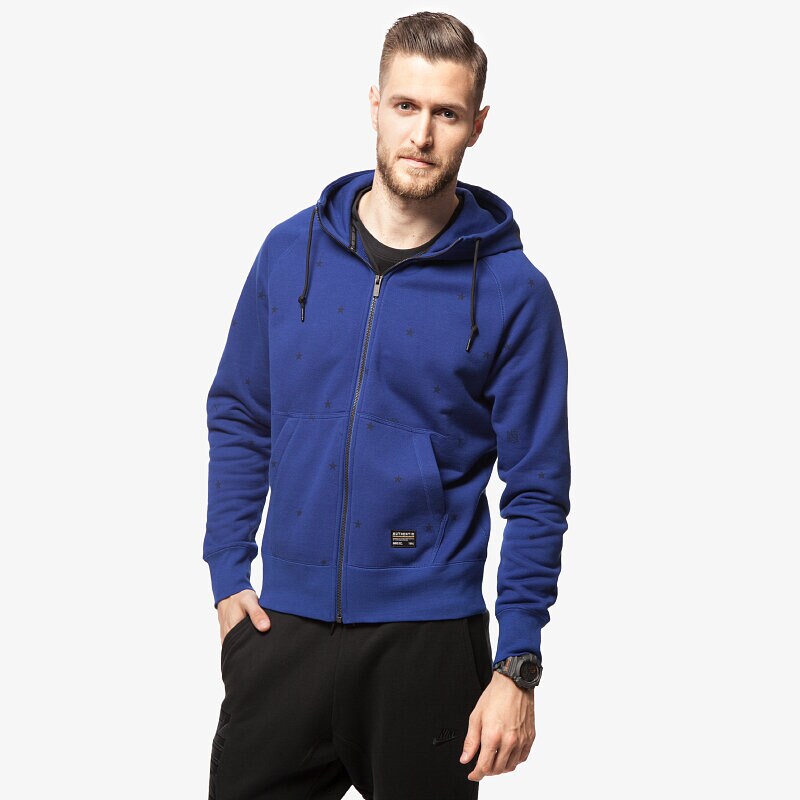 Bluza męska NIKE BLUZA FC AW77 FZ HOODY 687941455 GRANATOWY