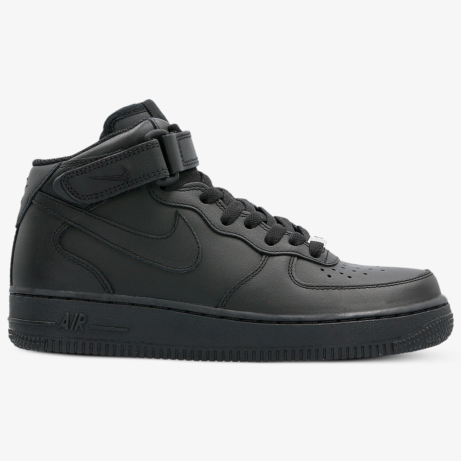 Buty sneakersy damskie NIKE WMNS AIR FORCE 1 MID 366731001 CZARNY