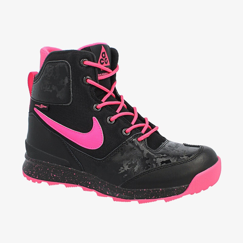 Buty zimowe, trekkingowe, outdoor dla dzieci NIKE STASIS ACG (GS) 685610002 CZARNY