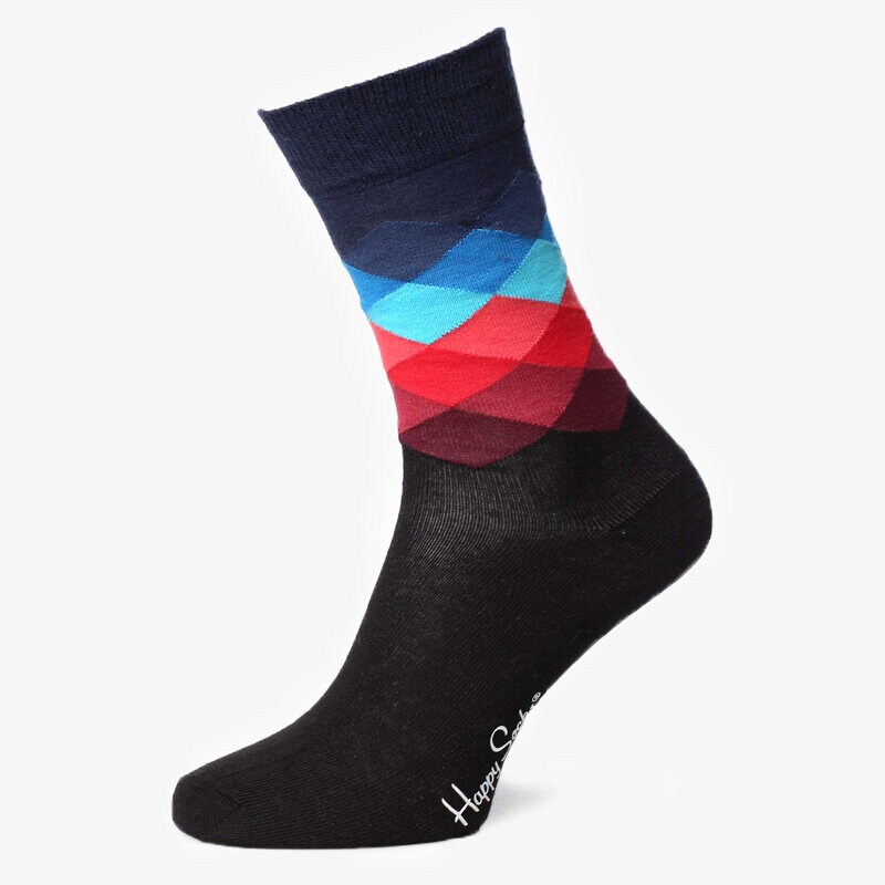 Skarpetki sportowe damskie HAPPY SOCKS SKARPETY FADED DIAMOND SOCKS FD01069 MULTICOLOR