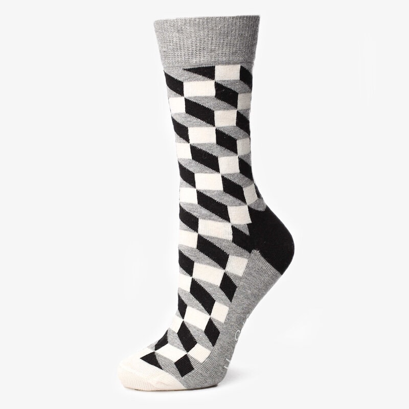 Skarpetki sportowe damskie HAPPY SOCKS SKARPETY FILLED OPTIC FO01901 MULTICOLOR