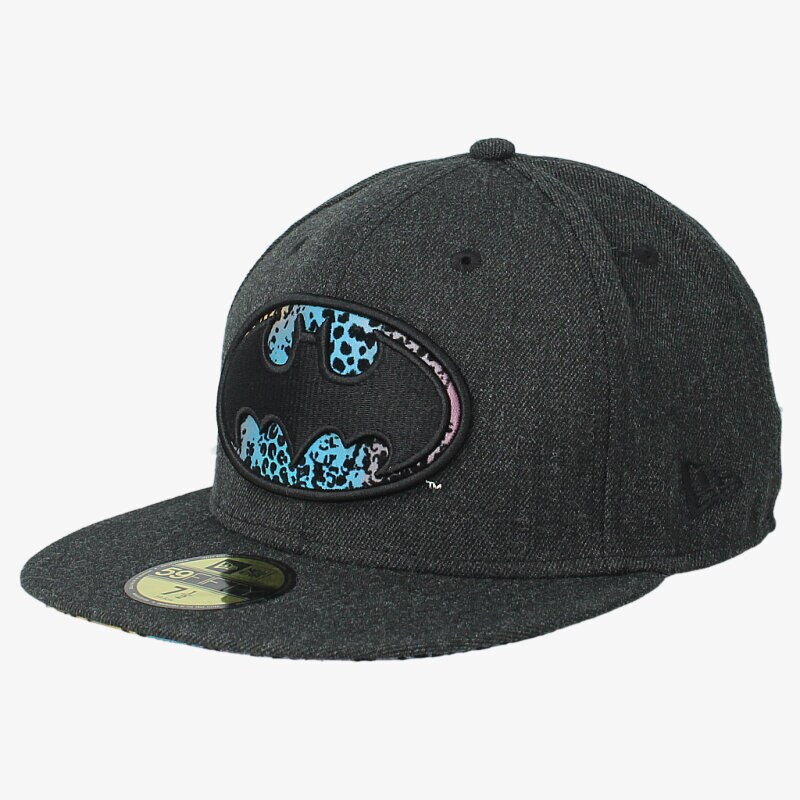 Czapka z daszkiem dla dzieci NEW ERA CZAPKA SLICK INFILL BATMAN HEATHER 80210415 SZARY