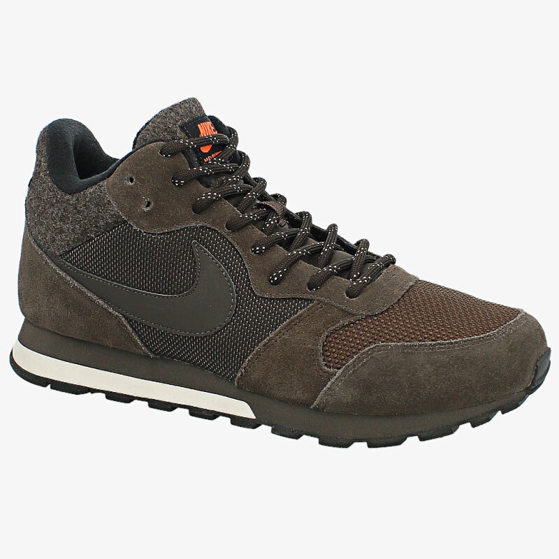Buty sneakersy męskie NIKE MD RUNNER 2 MID 807406220 BRĄZOWY