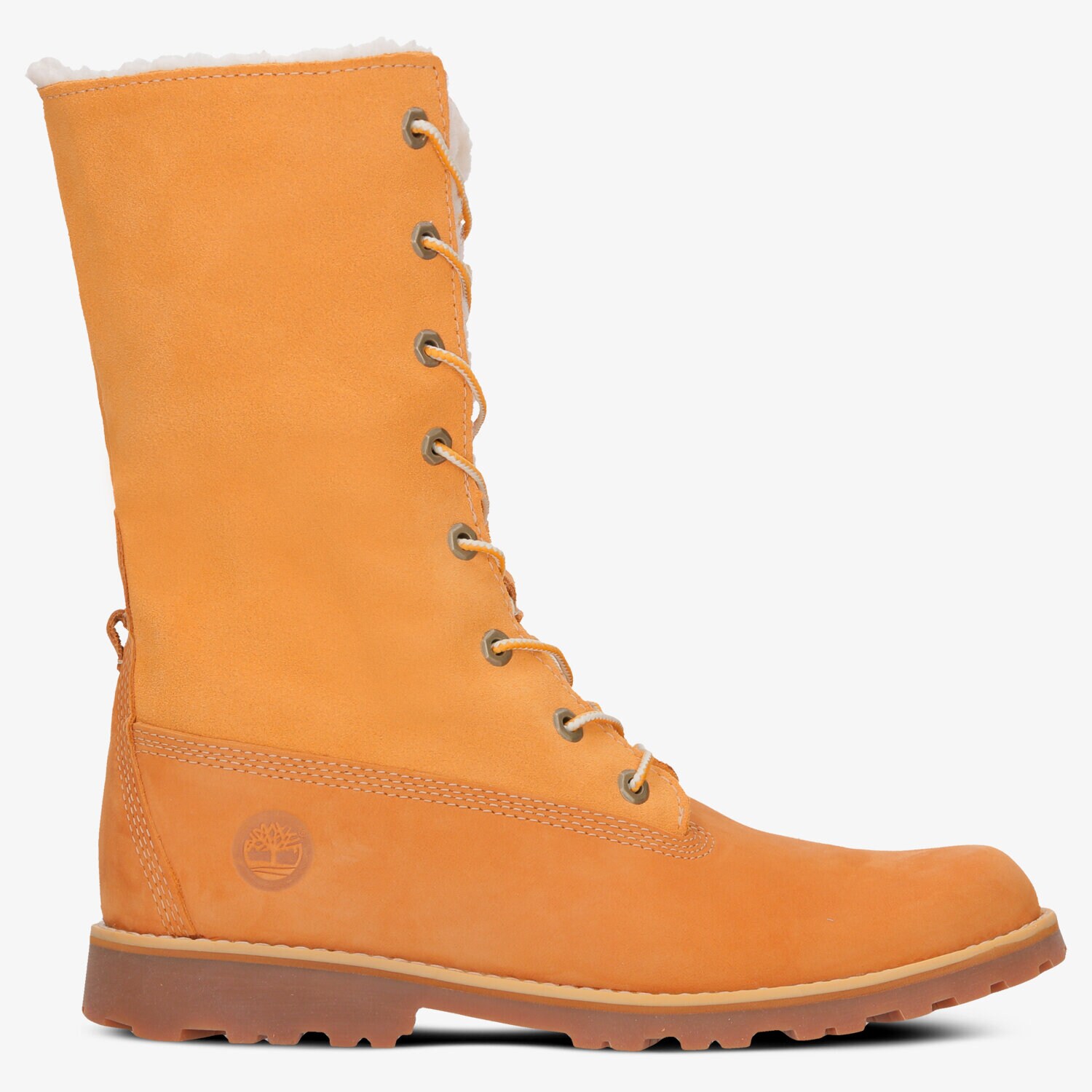 Buty zimowe, trekkingowe, outdoor dla dzieci TIMBERLAND 6 IN WP SHEARLING BOOT TB0A156N2311 ŻÓŁTY