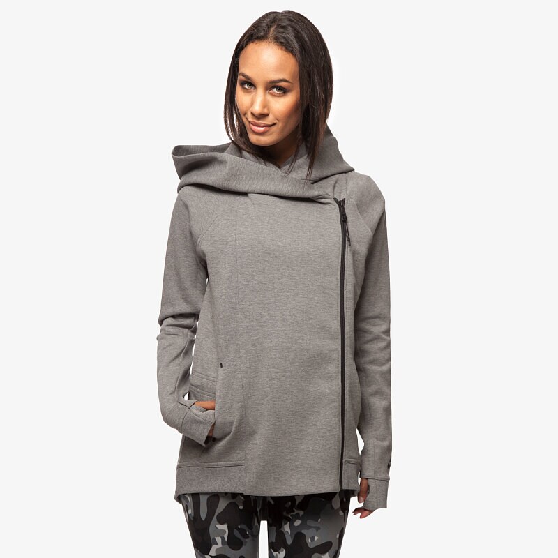 Bluza damska NIKE BLUZA TECH FLEECE CAPE 684928091 SZARY