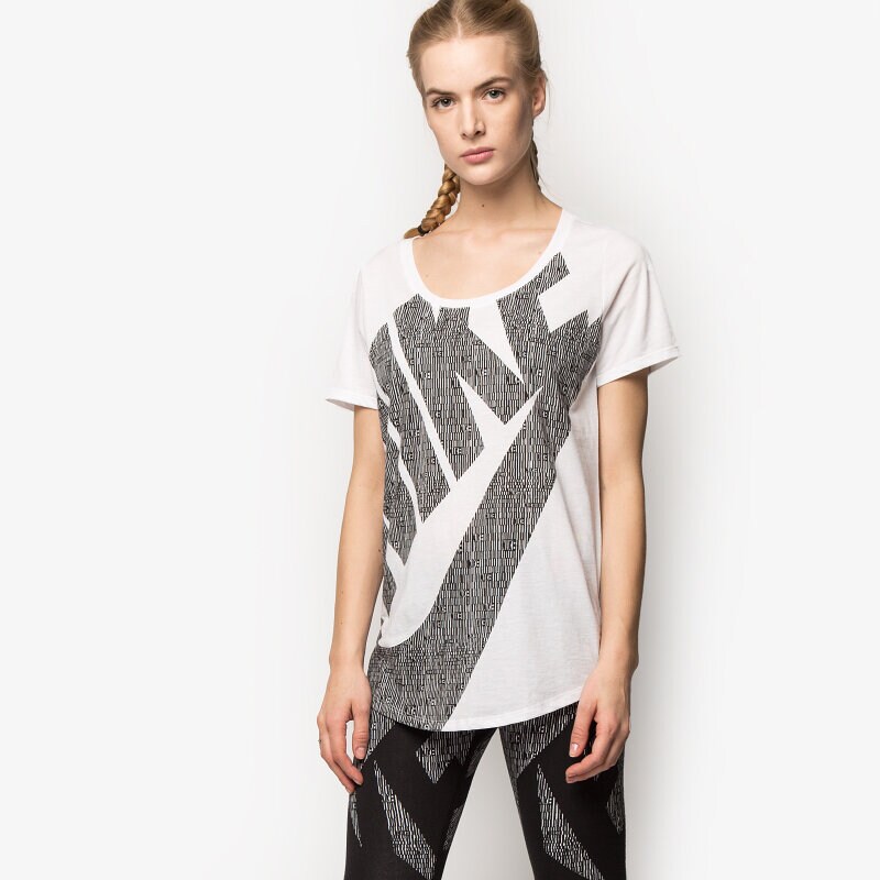 Koszulka, t-shirt damski NIKE T-SHIRT TEE-BF FUTURA GLYPH FILL 729489100 BIAŁY