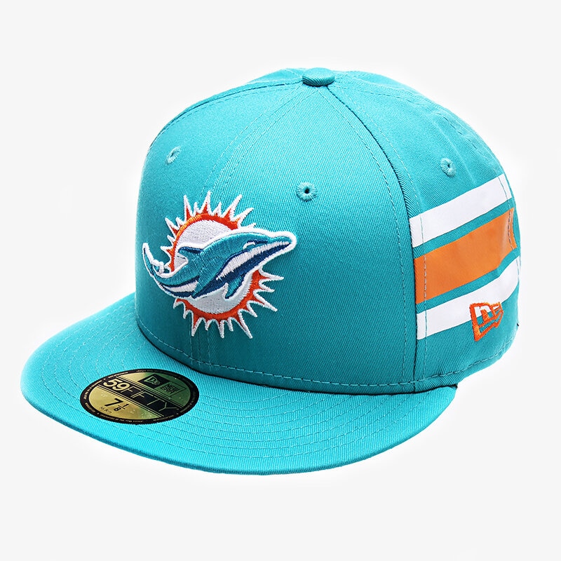 Czapka z daszkiem dla dzieci NEW ERA CZAPKA NFL TEAM STRIPE MIAMI DOLPHINS 10914731 NIEBIESKI