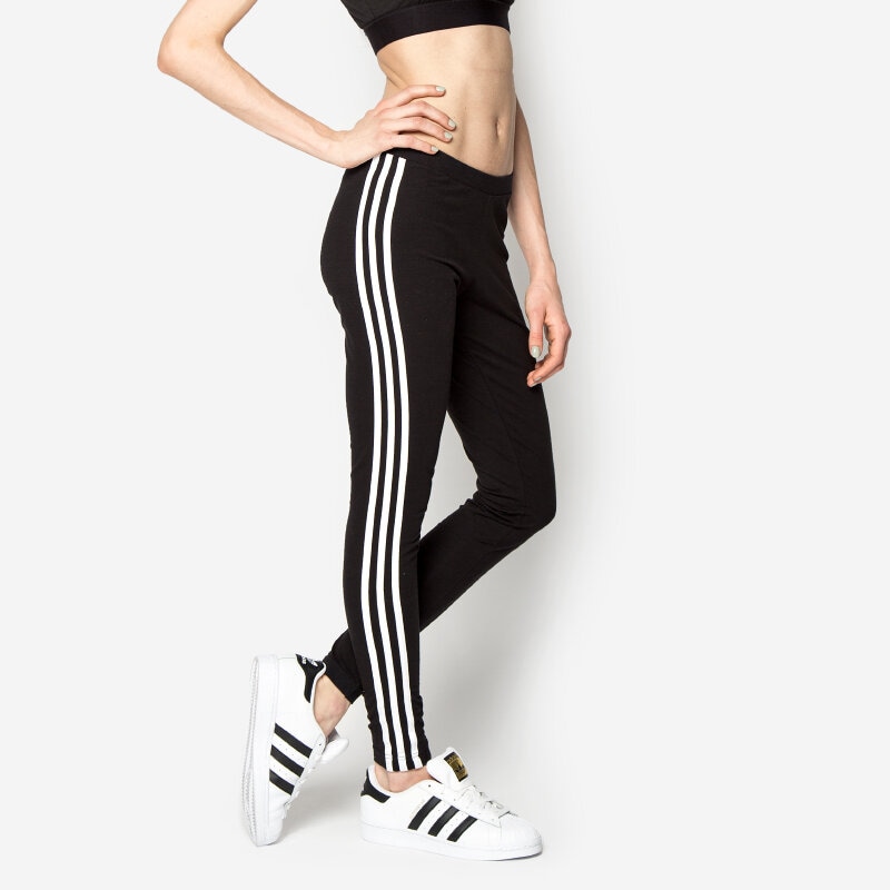 Spodnie sportowe damskie ADIDAS SPODNIE 3STR LEGGINGS AJ8156 CZARNY