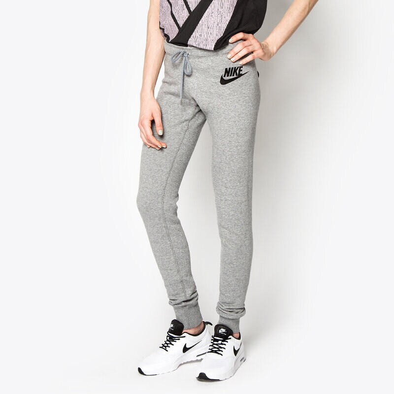 Spodnie sportowe damskie NIKE LEGGINGS RALLY PANT-TIGHT 545769091 SZARY