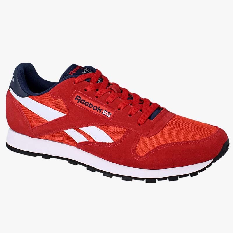 Buty sneakersy męskie REEBOK CLASSIC SPORT CLEAN V67303 CZERWONY