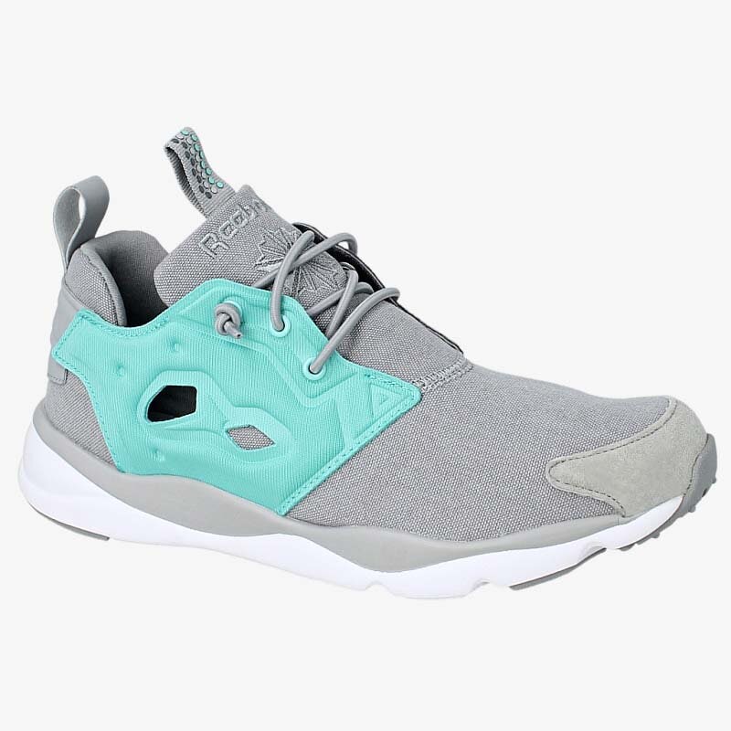 Buty sneakersy damskie REEBOK FURYLITE ASYMMETRICAL V70804 SZARY