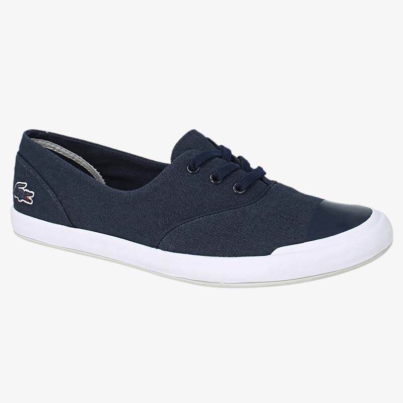 Buty sneakersy damskie LACOSTE LANCELLE LACE 3 731SPW0010003 GRANATOWY