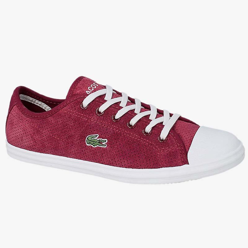 Buty sneakersy damskie LACOSTE ZIANE SNEAKER 116 3 731SPW0040112 BORDOWY