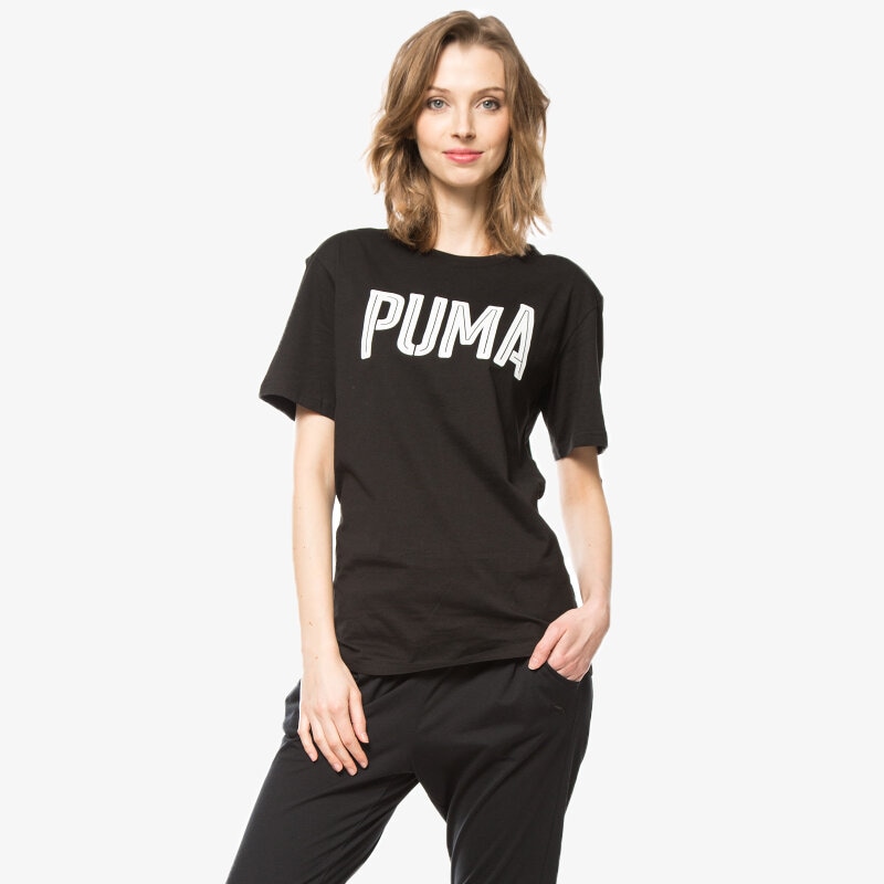 Koszulka, t-shirt damski PUMA T-SHIRT STYLE SWAGGER 83634701 CZARNY