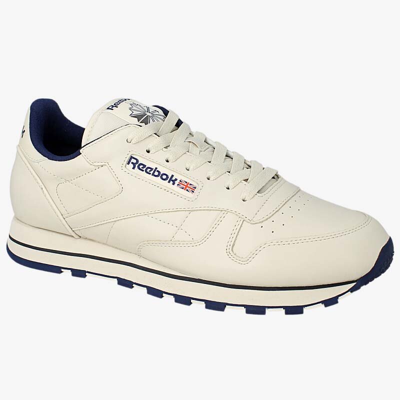 Buty sneakersy męskie REEBOK CLASSIC LEATHER 28412 BEŻOWY