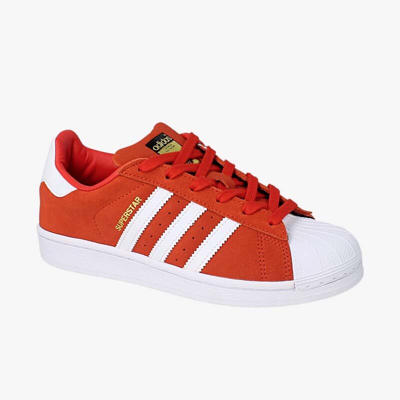 Buty sneakersy dla dzieci ADIDAS SUPERSTAR J F37136 CZERWONY