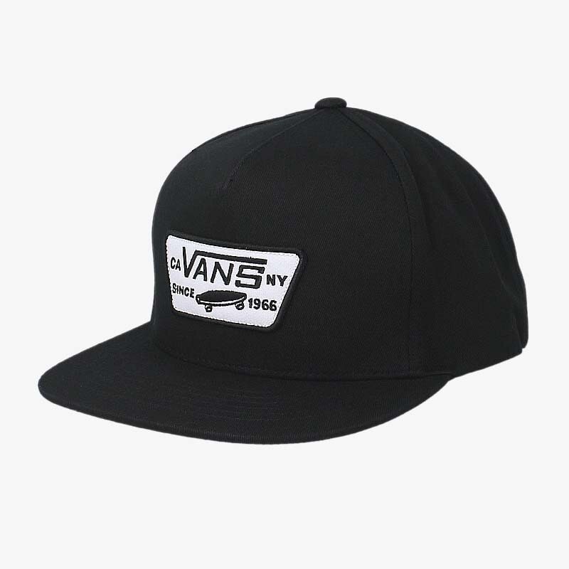 Czapka z daszkiem dla dzieci VANS CZAPKA FULL PATCH SNAPBACK BLACK VQPU9RJ CZARNY