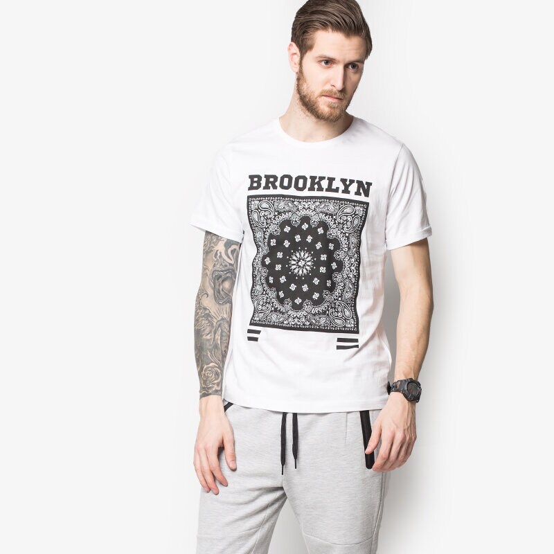 Koszulka, t-shirt sportowy męski CONFRONT T-SHIRT GAZPACHO CF16TSMPR013 BIAŁY