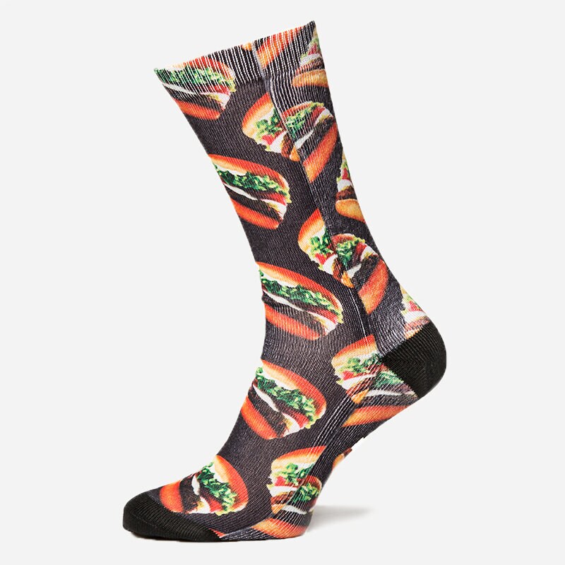Skarpetki sportowe damskie VANS SKARPETY LATE NIGHT CREW AUTHENTIC BURGER M V6H7J0V MULTICOLOR