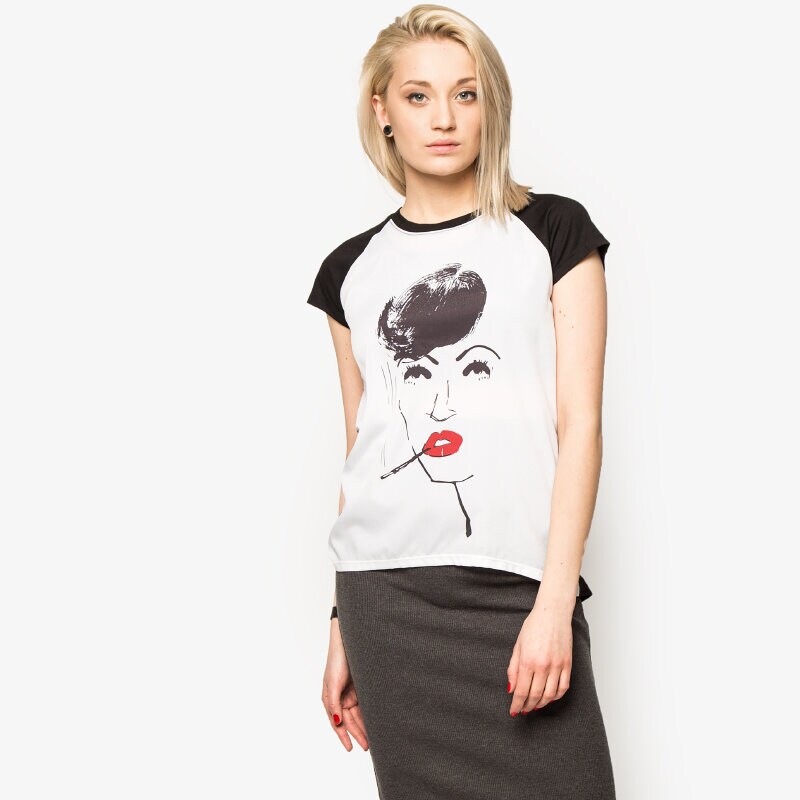 Koszulka, t-shirt damski CONFRONT T-SHIRT MANAM CF16TSD04001 CZARNY