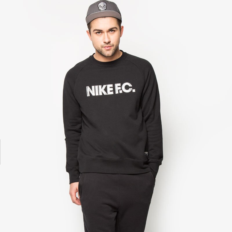 Bluza męska NIKE BLUZA FC CITY CREW 718807010 CZARNY