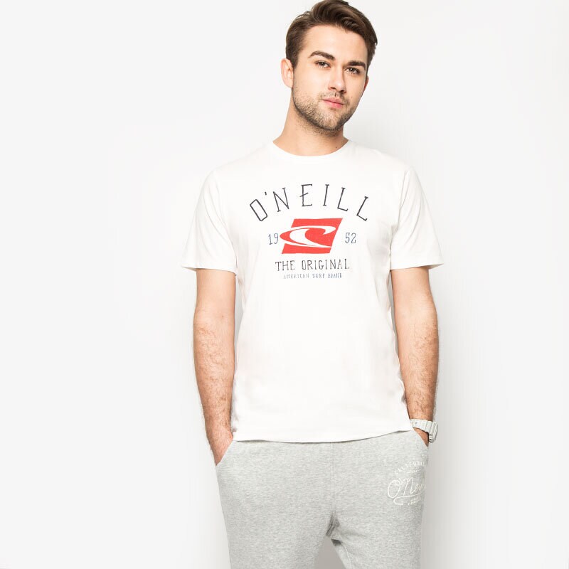 Koszulka, t-shirt sportowy męski O'NEILL T-SHIRT LM THE SURF BRAND 6036211030 BIAŁY