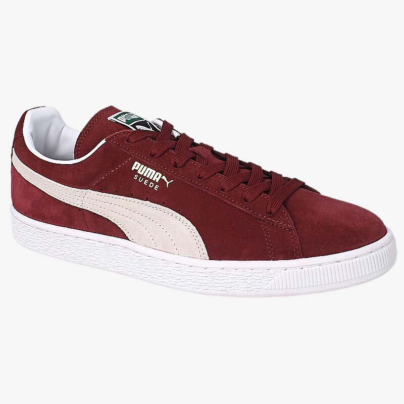 Buty sneakersy męskie PUMA SUEDE CLASSIC+ 35263475 BORDOWY