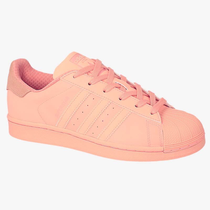Buty sneakersy damskie ADIDAS SUPERSTAR ADICOLOR S80330W POMARAŃCZOWY