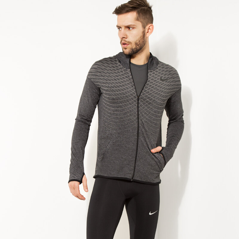 Kurtka wiosenna / jesienna męska NIKE KURTKA ULTIMATE DRY FZ HD 742492011 SZARY