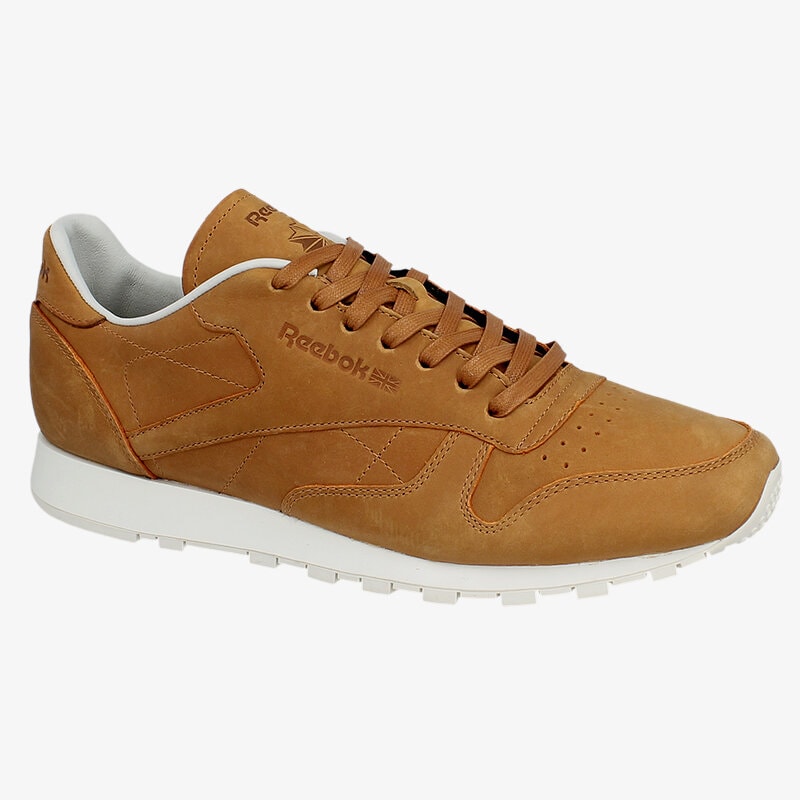 Buty sneakersy męskie REEBOK CL LTHR LUX PW V68686 BRĄZOWY