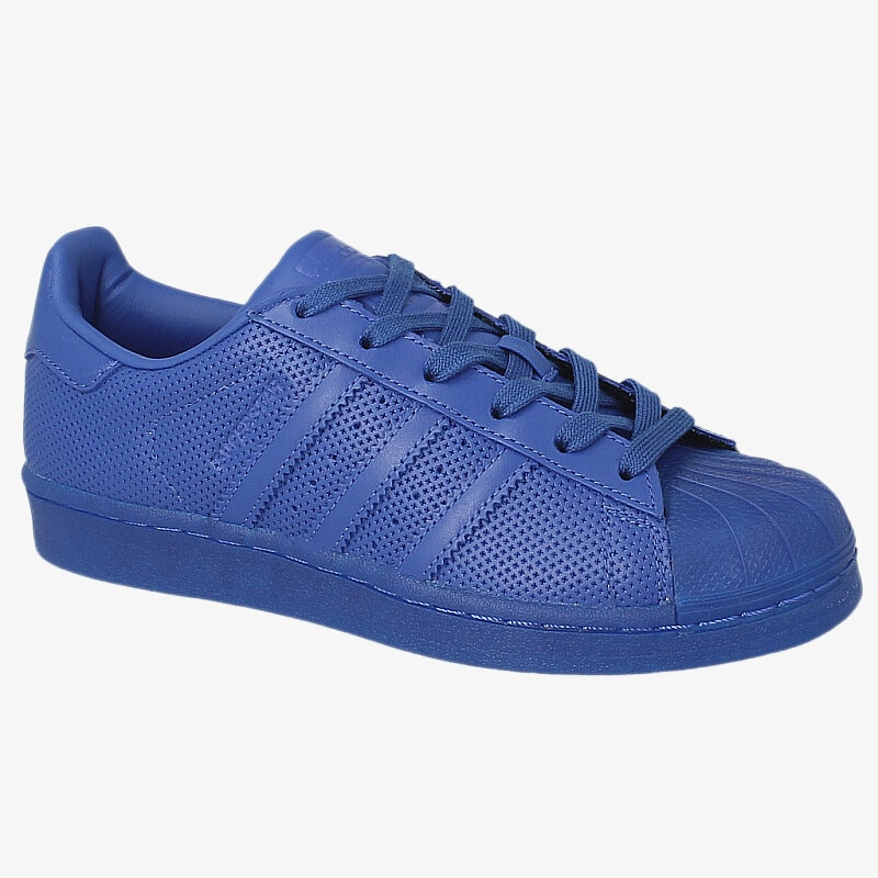 Buty sneakersy damskie ADIDAS SUPERSTAR ADICOLOR S80327W NIEBIESKI