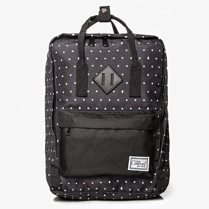 Plecak damski sportowy CONFRONT PLECAK DOTS CF16BUG14001 CZARNY