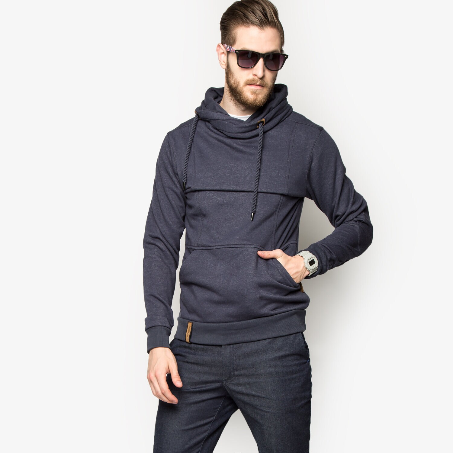 Bluza męska CONFRONT BLUZA BOGOTA CF16BLM18001 GRANATOWY