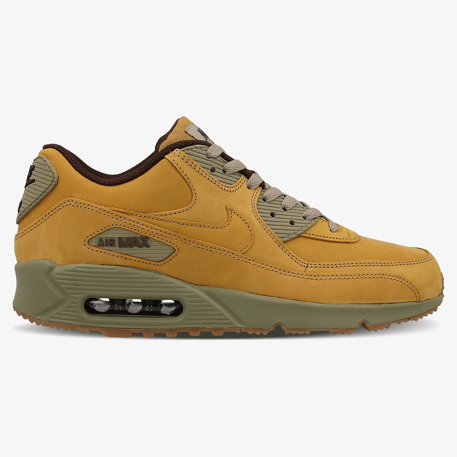 Buty sneakersy męskie NIKE AIR MAX 90 WINTER PRM 683282700 BRĄZOWY