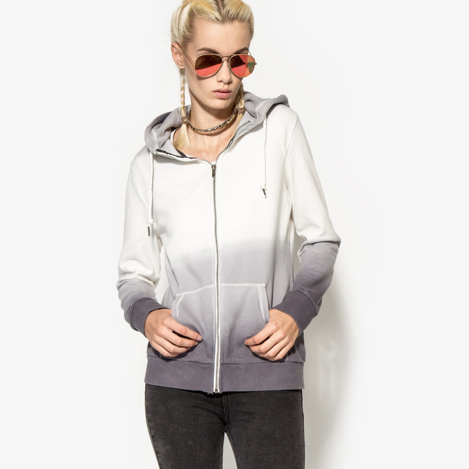 Bluza damska CONFRONT BLUZA KAMLA CFV16BLD02002 BIAŁY