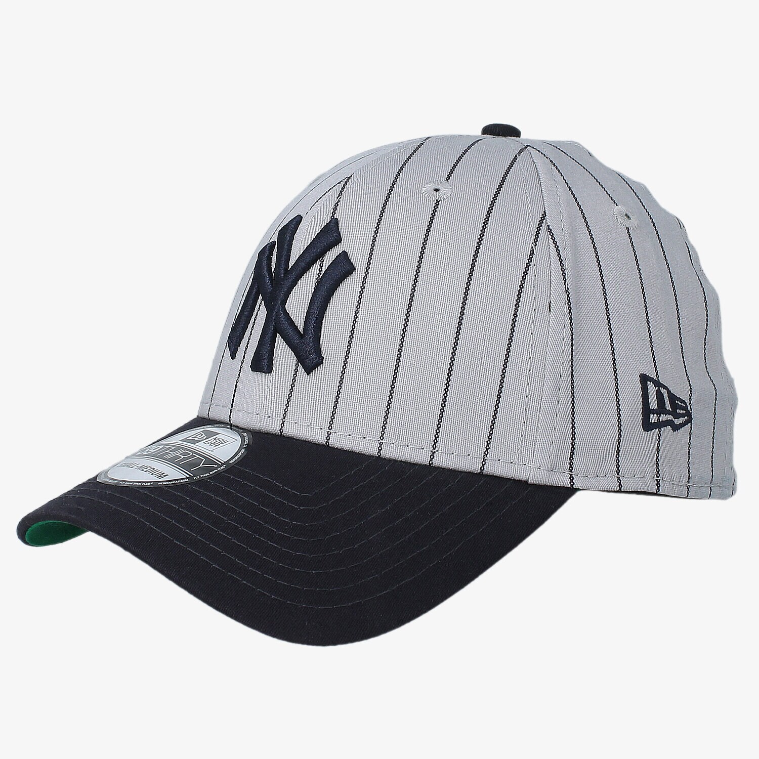 Czapka z daszkiem dla dzieci NEW ERA CZAPKA PINSTRIPE STRETCH NY YANKEES TEAM COLOUR 80259364 SZARY