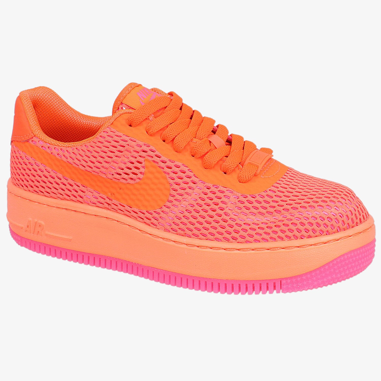Buty sneakersy damskie NIKE W AF1 LOW UPSTEP BR 833123800 POMARAŃCZOWY