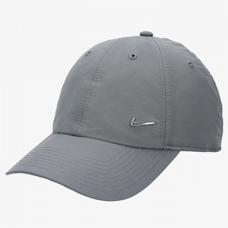 Czapka z daszkiem dla dzieci NIKE CZAPKA METAL SWOOSH H86 340225065 SZARY