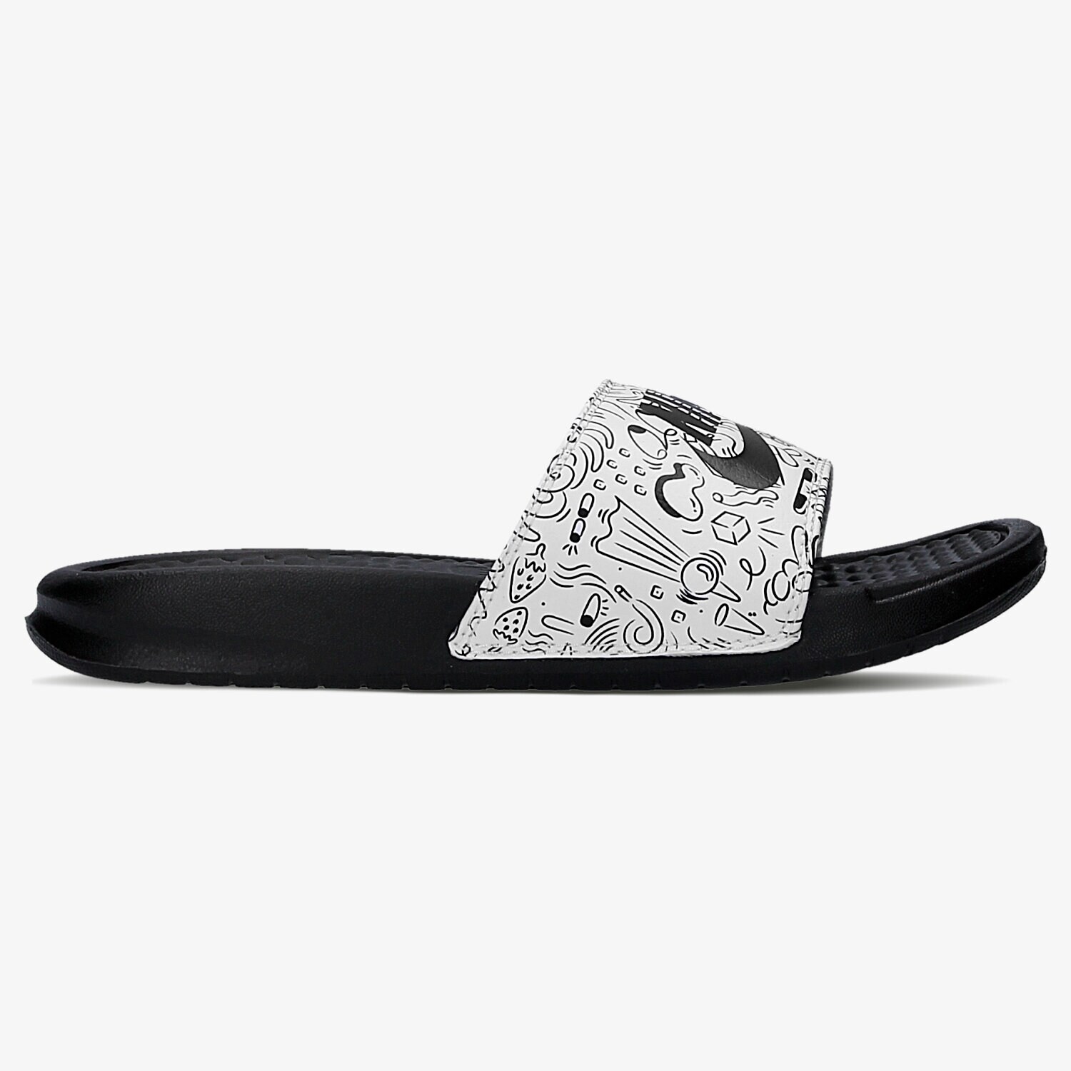 Klapki damskie NIKE WMNS BENASSI JDI PRINT 618919004 CZARNY