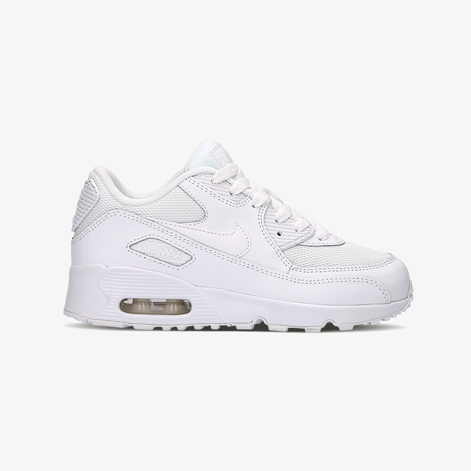 Buty sneakersy dla dzieci NIKE AIR MAX 90 MESH (PS) 833420100 BIAŁY