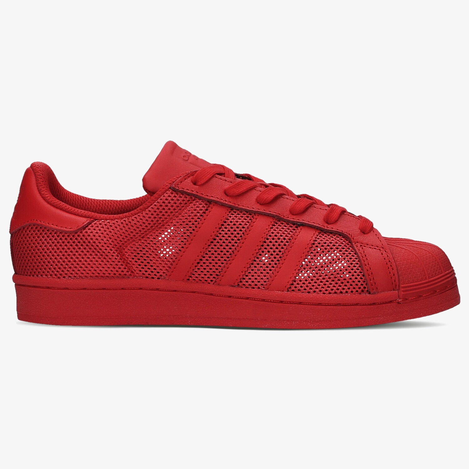 Buty sneakersy damskie ADIDAS SUPERSTAR B42621W CZERWONY