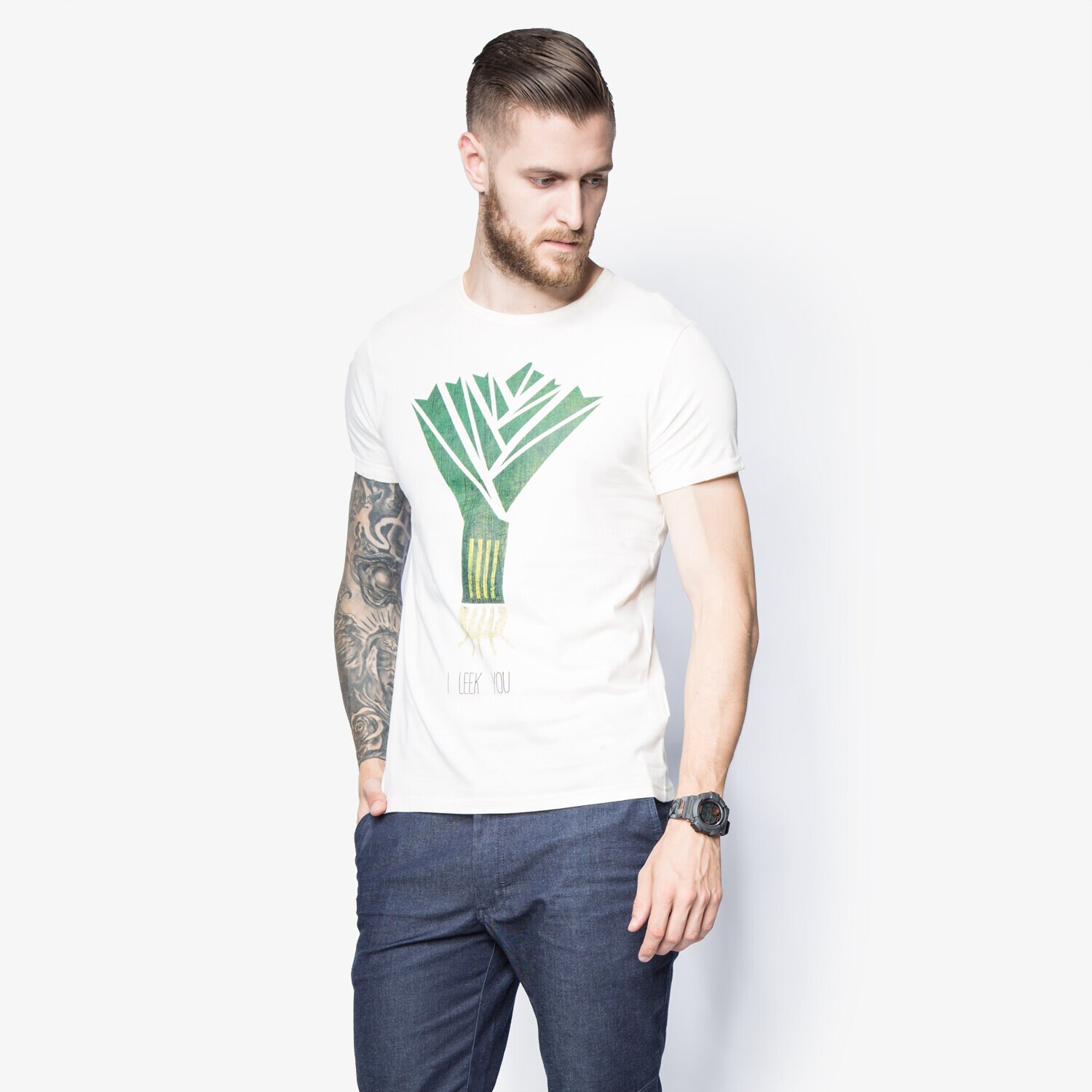 Koszulka, t-shirt sportowy męski CONFRONT T-SHIRT LEEK CF16TSM92001 BIAŁY
