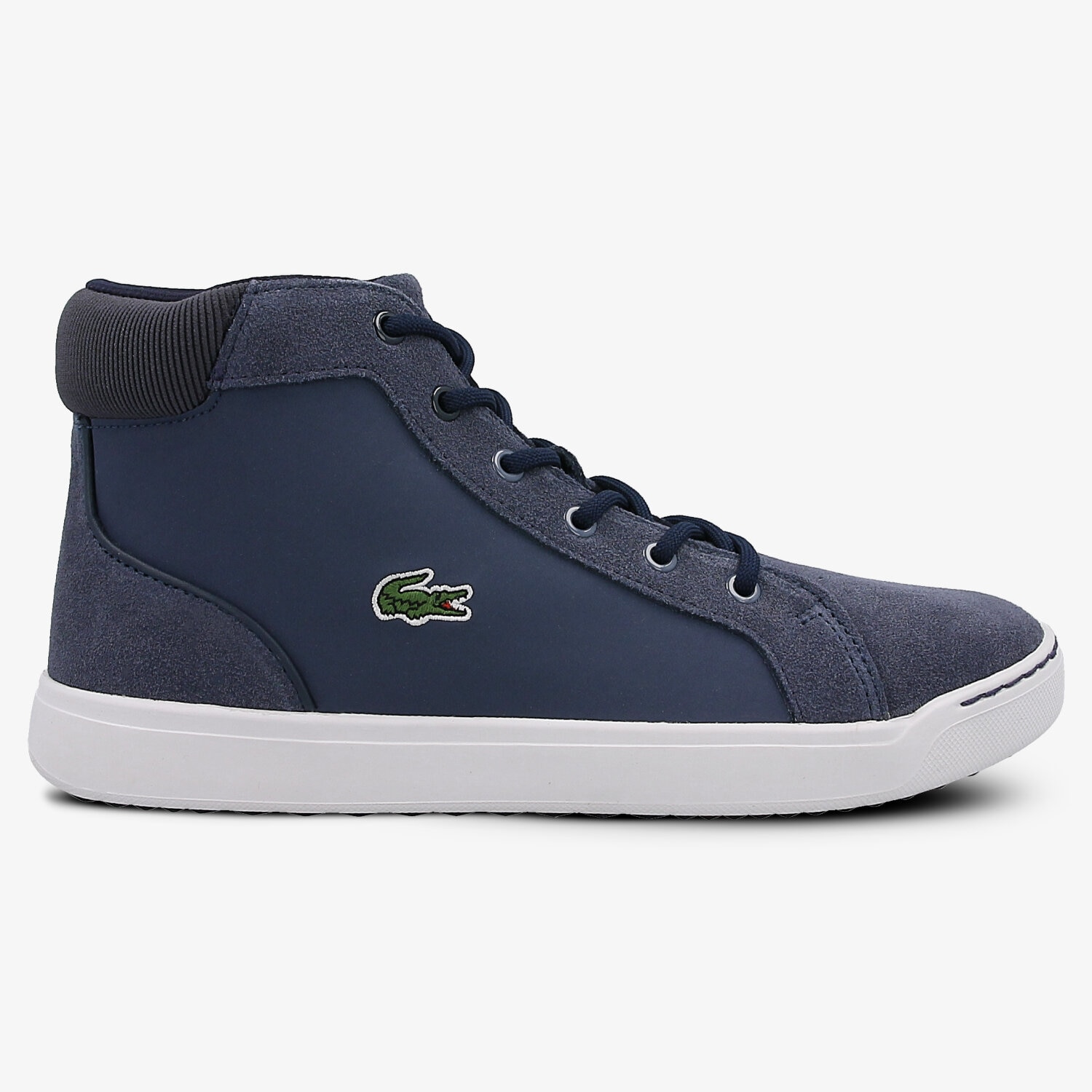 Buty sneakersy dla dzieci LACOSTE EXPLORATEUR MID 416 1 732CAJ1014003 GRANATOWY